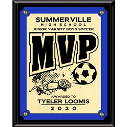 Soccer Plaque MVP
